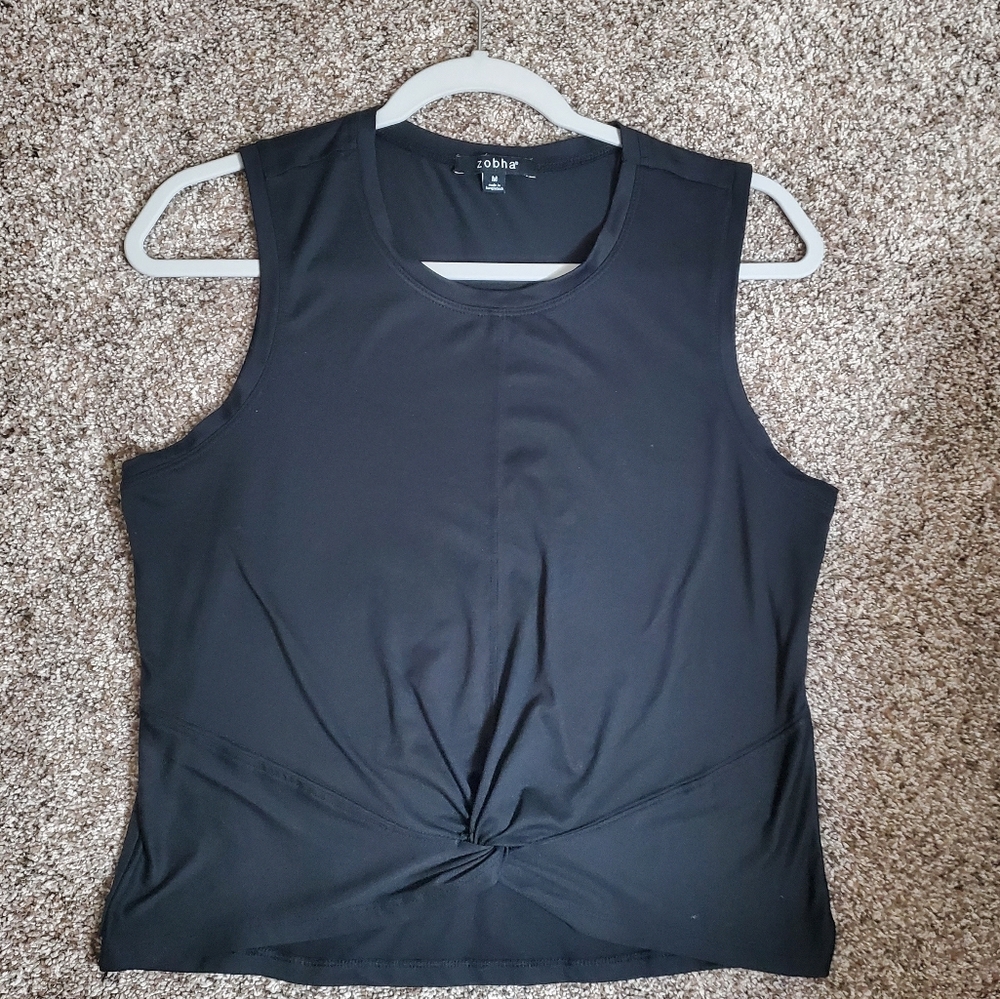 Zobha Aura Twist Active Crop‎ Tank Top Workout